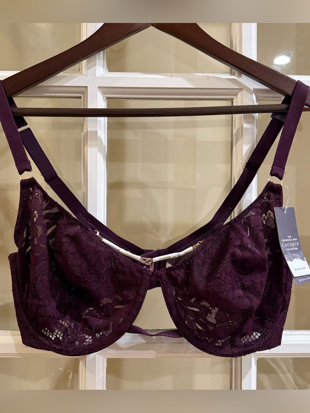 Cacique Unlined Demi Bra Lace Bra
NWT